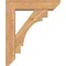Ekena Millwork Merced Slat Smooth Bracket w/ Offset Brace, Western Red Cedar, 5 1/2"W x 20"D x 24"H BKT0604X20X24MRC06SWR - alternate 4